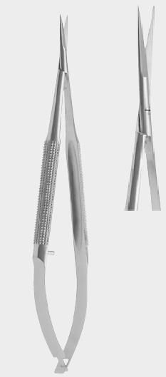 Мікроножиці гінекологічні, ø 8 мм (mm), 18 см (cm), прямі. Бренд: Zepf (Зепф).
